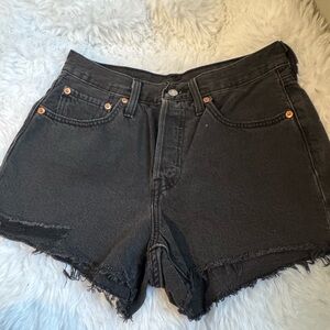 Levi's Charcoal Jean Shorts